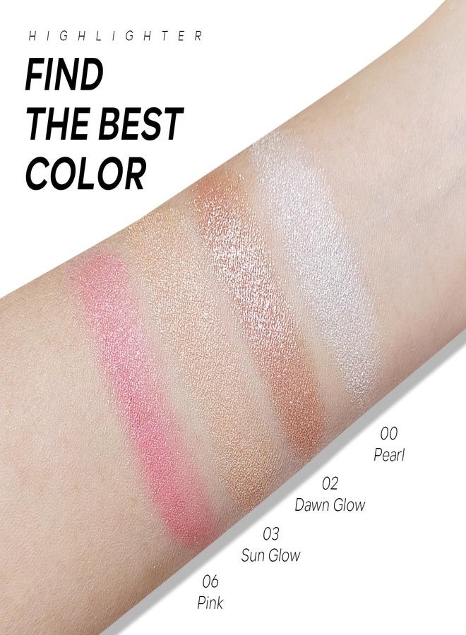FREEORR High Glossy Face Highlighter Palette, Luminous Face Illuminator Palette, Natural Glow Finish, Pearl Shimmer Smooth Baked Powder for a Radiant Glow, Lasting Sparkling Highlighter Makeup- SUN GLOW - Image 4